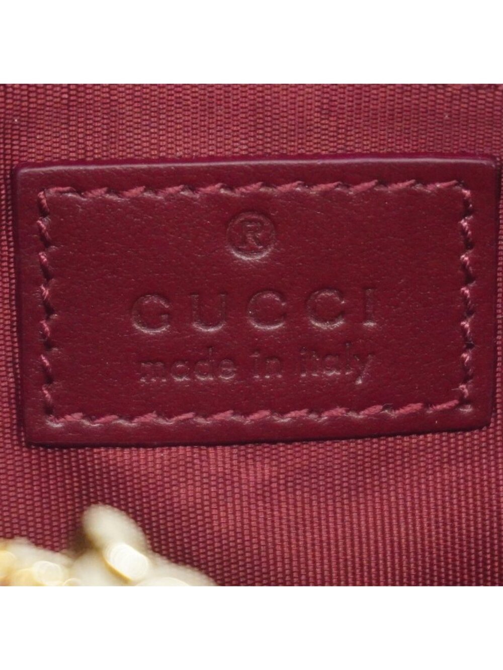 Gucci Coin Case GG Supreme Cat Detail Brown Bordeaux Gold - Picture 4 of 7